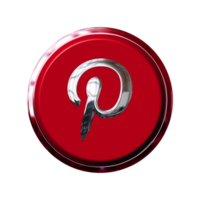 pinterest Sozial Medien 3d Symbol png