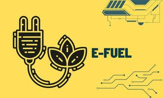 Electrofuels or e-fuels or synthetic fuels are an emerging class of carbon neutral fuels that are made from renewable sources vector. vector