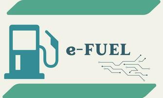 Electrofuels or e-fuels or synthetic fuels are an emerging class of carbon neutral fuels that are made from renewable sources vector. vector