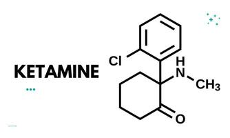 ketamina médico botella de medicación disociativo anestésico usado para inducción y mantenimiento de anestesia. vector ilustración