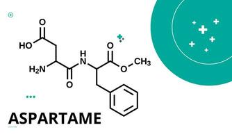 aspartamo es un bajo en calorías artificial edulcorante ese es aproximadamente 100 veces mas dulce que azúcar. edulcorante productos vector