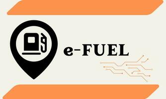 Electrofuels or e-fuels or synthetic fuels are an emerging class of carbon neutral fuels that are made from renewable sources vector. vector