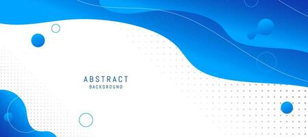 Abstract blue modern background. Colorful template banner with blue gradient color. Design with liquid shape. vector