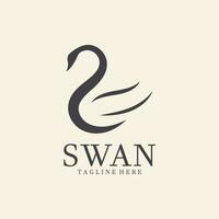 Vector Illustration Swan Logo Template