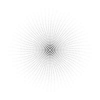 a black and white image of a circular design halftone dot effect vector