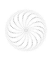 circles with black color dots on them set, cmyk vector illustration of a flower  with a circle and a dot,mandala vector