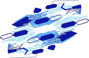 Abstract background with blue geometric shapes. Vector illustration for your design.