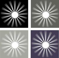 SET OF COLORS WITH STRIPES AND BRIGHTNESS vector