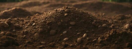 Soil. AI generated photo