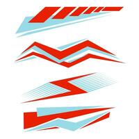 Vector vehicle Decal Stripes for both parts, racing stripes for car tuning