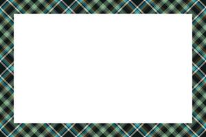 Vintage frame vector. Scottish border pattern retro style. Tartan plaid ornament. vector