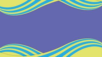 abstract background with curved line style with waves with a mix of bright colors vector