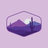 Desert vector illustration logo design