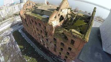 Gergart Mill in Volgograd, aerial view video