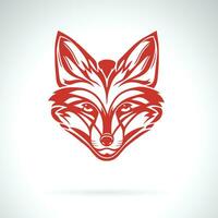 Vector of fox head design on white background. Easy editable layered vector illustration. Wild Animals.