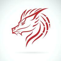 Vector of a dragon head  design on white background. Mythical creatures. Easy editable layered vector illustration.