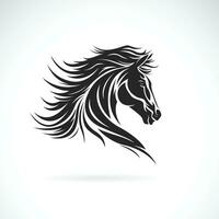 vector de un caballo cabeza diseño en blanco antecedentes. fácil editable en capas vector ilustración. salvaje animales