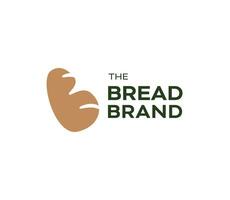 Letter B bread logo vector icon illustration design