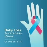baby loss awareness week design template good for celebration usage. flat design. vector eps 10.