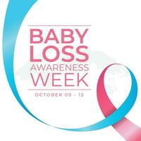 baby loss awareness week design template good for celebration usage. flat design. vector eps 10.