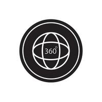 360 degree icon vector