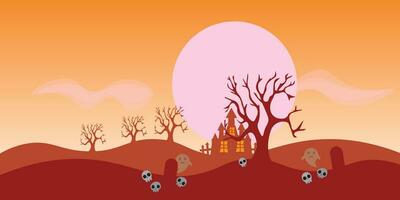 Vector background design with halloween theme