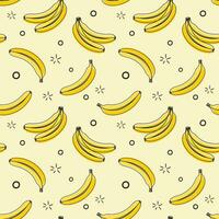 banana seamless pattern. vector illustration