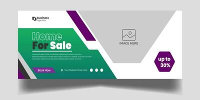 Digital marketing agency social media business promotion with web banner template design. vector