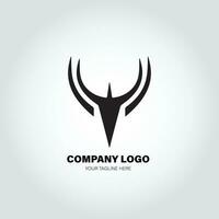 company logo with swivel shapes, in the style of minimalist monochromatic, black and white, simple, stencil design style vector