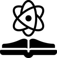 atom glyph icon vector