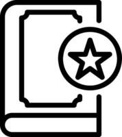 favourite line icon vector
