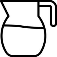 pitcher line icon vector