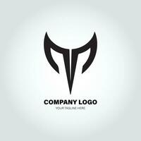 company logo with swivel shapes, in the style of minimalist monochromatic, black and white, simple, stencil design style vector