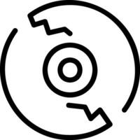 cd line icon vector