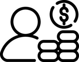 income line icon vector