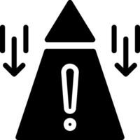 risk management glyph icon vector