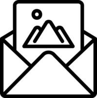 letter line icon vector
