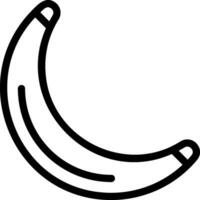 banana line icon vector