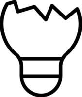 lamp line icon vector