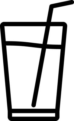 milkshake line icon