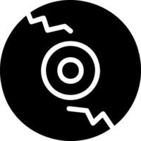 icono de glifo de cd vector