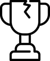 trophy line icon vector