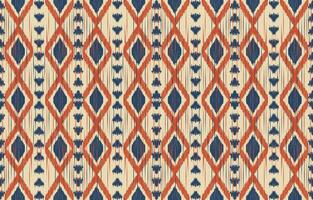 Ethnic abstract ikat art. Aztec ornament print. geometric ethnic pattern seamless  color oriental.  Design for background ,curtain, carpet, wallpaper, clothing, wrapping, Batik, vector illustration.