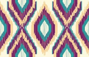 Ethnic abstract ikat art. Aztec ornament print. geometric ethnic pattern seamless  color oriental.  Design for background ,curtain, carpet, wallpaper, clothing, wrapping, Batik, vector illustration.