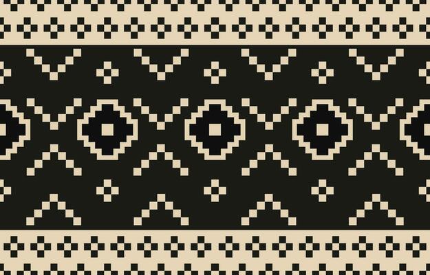 Ethnic abstract ikat art. Aztec ornament print. geometric ethnic pattern seamless  color oriental.  Design for background ,curtain, carpet, wallpaper, clothing, wrapping, Batik, vector illustration.
