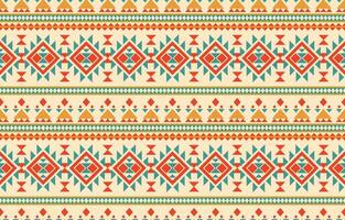 Ethnic abstract ikat art. Aztec ornament print. geometric ethnic pattern seamless  color oriental.  Design for background ,curtain, carpet, wallpaper, clothing, wrapping, Batik, vector illustration.