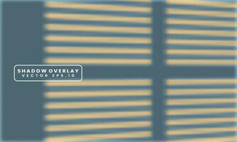 Vector Illustration of realistic window light and shadow. Shadow overlay effect.