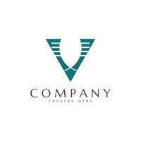 Letter V logo vector. Simple and modern. vector