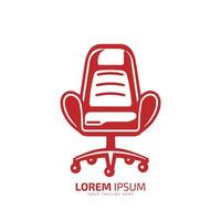 Chair logo, office chair icon, comfortable chair vector silhouette isolated