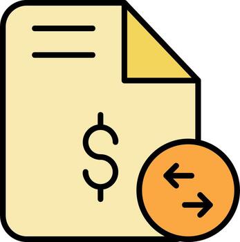 Transactional Data Vector Design Element Icon